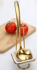 Serving Spoon with Modern square dish holder